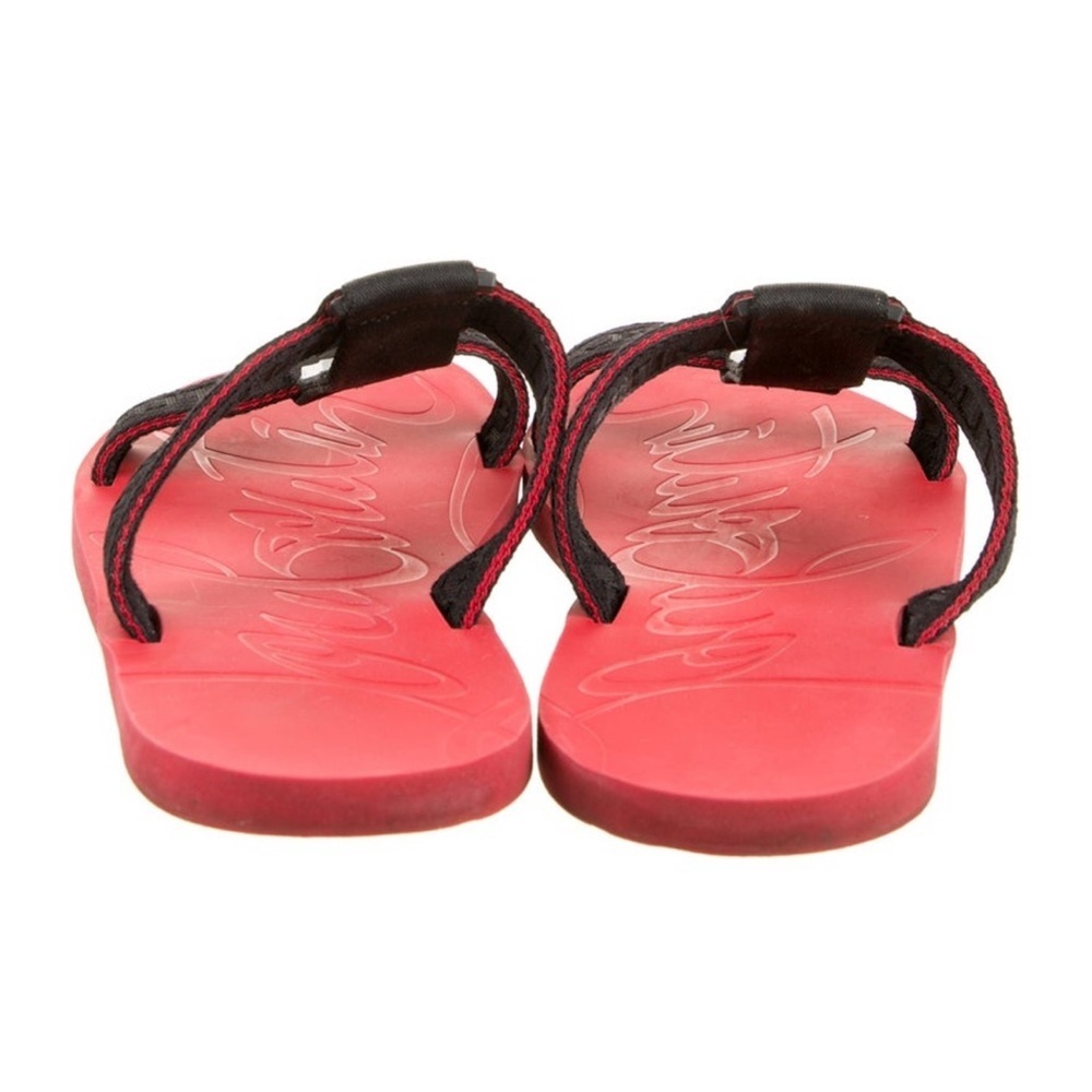 Christian Louboutin Red and Black Sandals - Picture 2 of 6